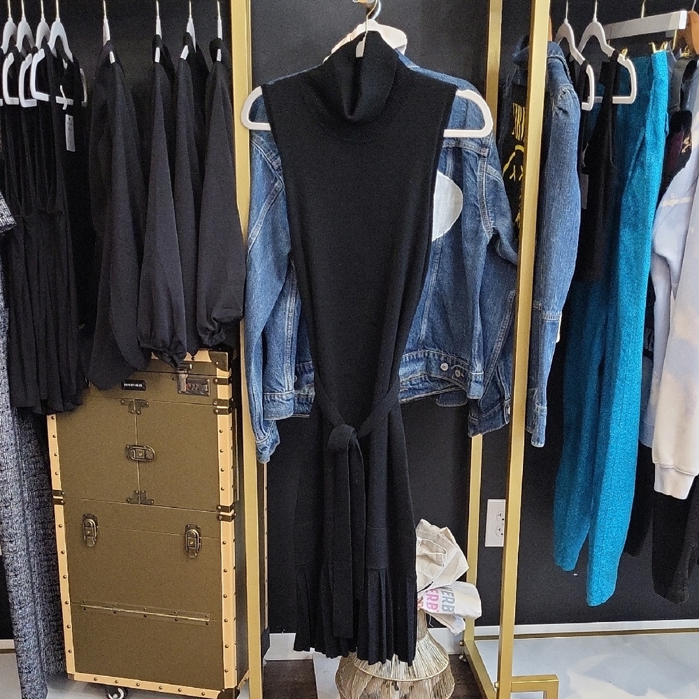 Elegant Black Sleeveless Dress